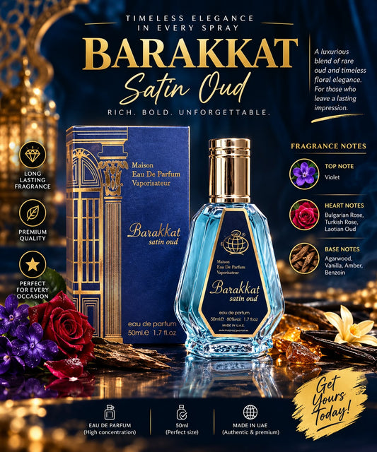 Barakkat Satin Oud Eau De Parfum - 50ml